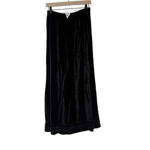 NWT CP Shades Velvet Embroidered Trim Skirt Sz L